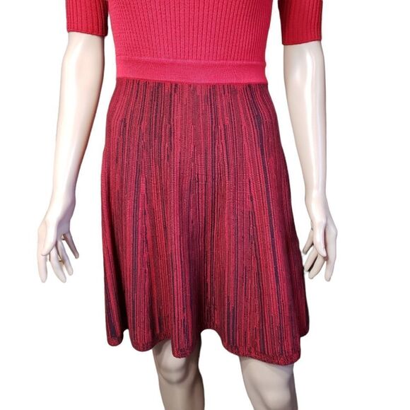 Candie’s Red Knit Flared Sweater Dress Medium - Picture 6 of 14